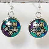 Embrace - silver plated earrings