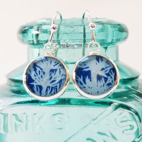 Yarrow - silver plated earrings