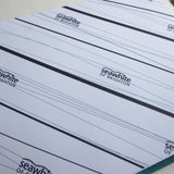 Original Monoprint Bound Mixed Media A5 Notebook – 220gsm Seawhite Paper (20 Pages / 40 Sides) - fern