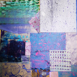 Purple - Mixed Media Collage paper pack - great for craft projects