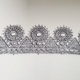 Fancy daisy braid for gel plate texture making