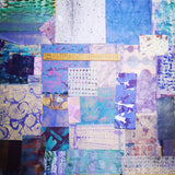 Purple - Mixed Media Collage paper pack - great for craft projects