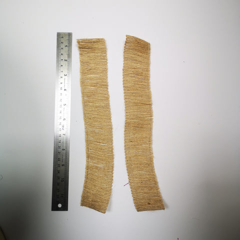 Sisal edging for gel plate texture making