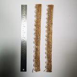 Wavy gold edging for gel plate texture making