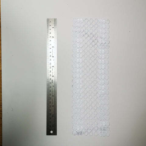 Large circle lace piece for gel plate texture making