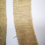 Sisal edging for gel plate texture making
