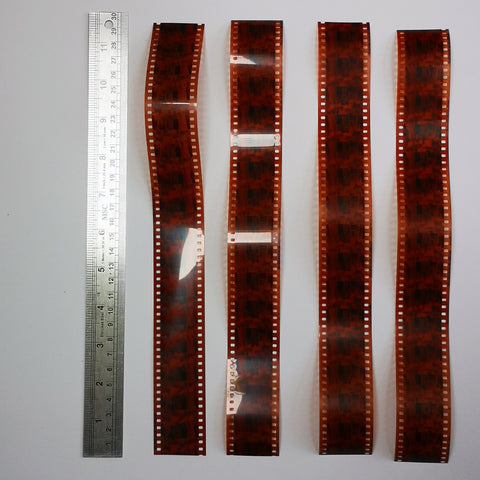 Film strips for gel plate texture making