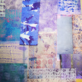 Purple - Mixed Media Collage paper pack - great for craft projects