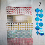 Punchinella and glitter strips for gel plate texture making