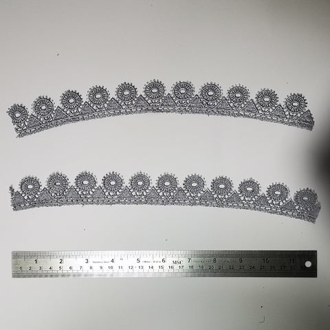 Fancy daisy braid for gel plate texture making