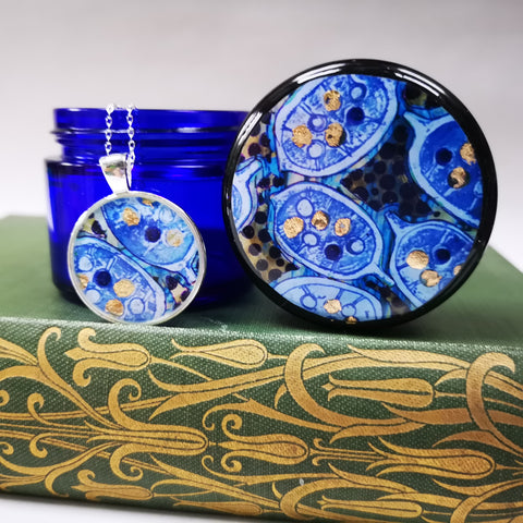 Honesty Pod Trinket Pot and Pendant Set