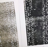 lace punch card for gel plate texture making