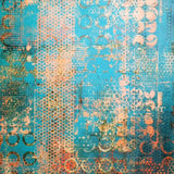 Punchinella and glitter strips for gel plate texture making