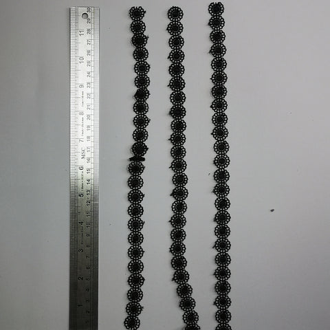 Flower lace edging for gel plate texture making