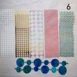 Punchinella and glitter strips for gel plate texture making