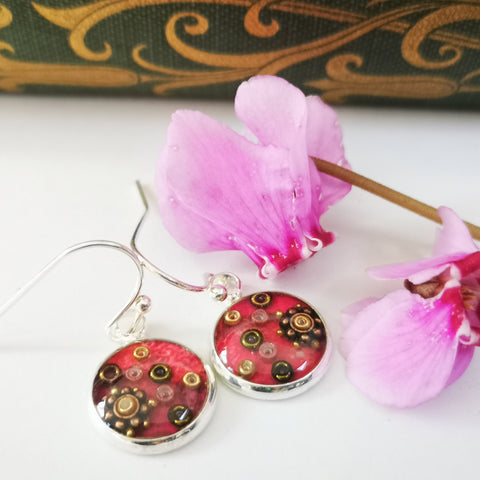 Glow - silver plated earrings