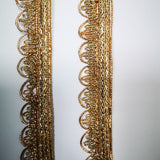 Wavy gold edging for gel plate texture making