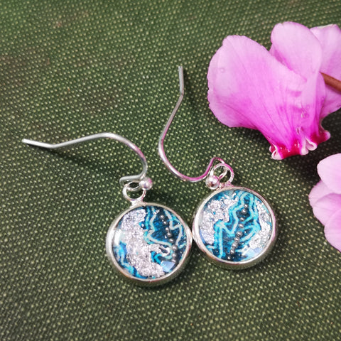 Ethereal - silver plated earrings