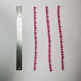 Triangle lace edging for gel plate texture making