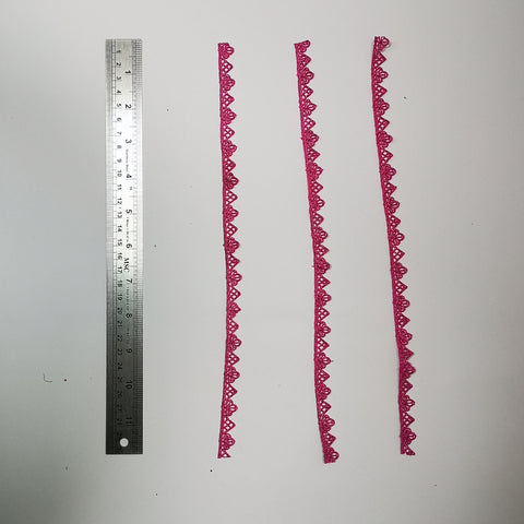 Triangle lace edging for gel plate texture making