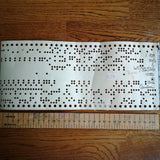 lace punch card for gel plate texture making