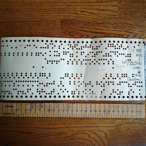 lace punch card for gel plate texture making