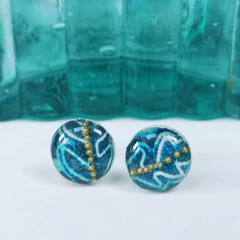 Fern - sterling silver earrings