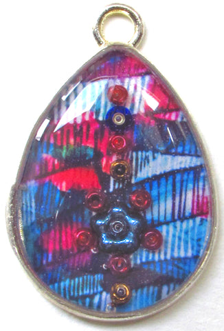 Bandit - silver plated pendant and necklace