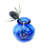 Ink - silver plated pendant and necklace