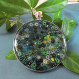 Glade - silver plated pendant and necklace