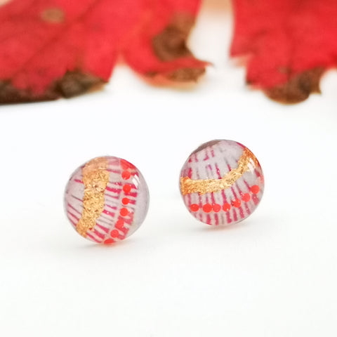 Geisha- sterling silver earrings