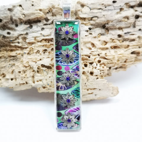 Elm - silver plated pendant and necklace