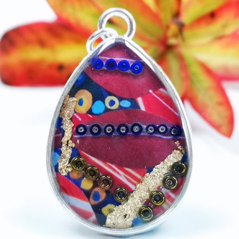 Wild - teardrop pendant and necklace