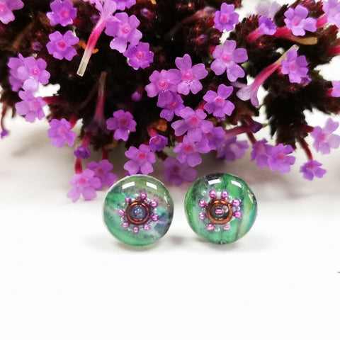 Verbena - sterling silver earrings