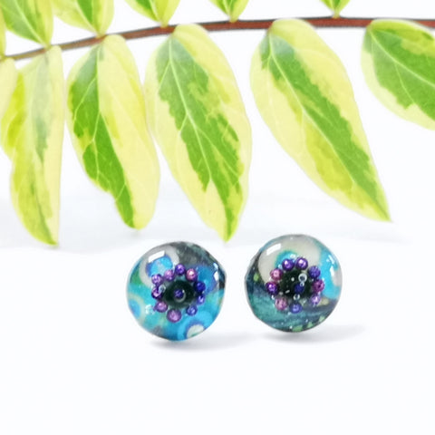 Sherbert - sterling silver earrings