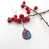 Bandit - silver plated pendant and necklace