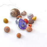 Organdie - silver plated pendant and necklace