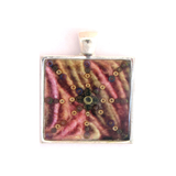 Thread - silver plated pendant and necklace