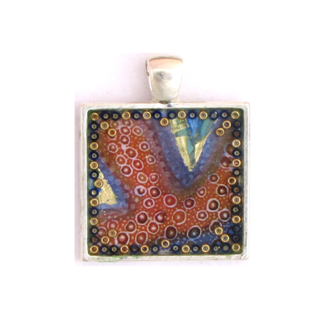 Treasure - silver plated pendant and necklace