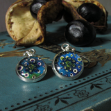 Whorl - silver plated earrings