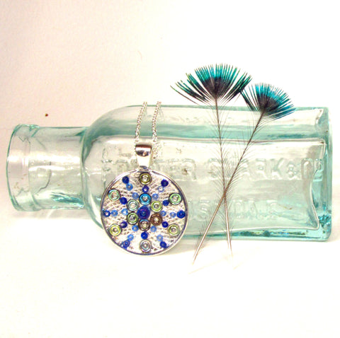 Clarity - silver plated pendant and necklace