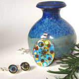 Corona necklace and earrings set