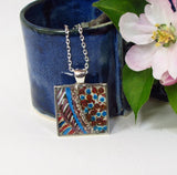 Currant - silver plated pendant and necklace