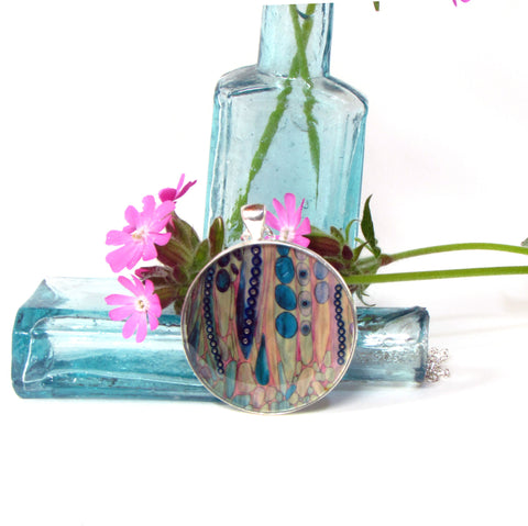 Float - silver plated pendant and necklace