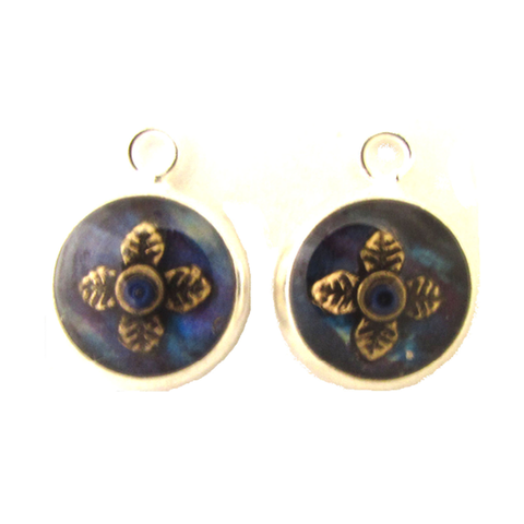 Majestic - silver plated earrings