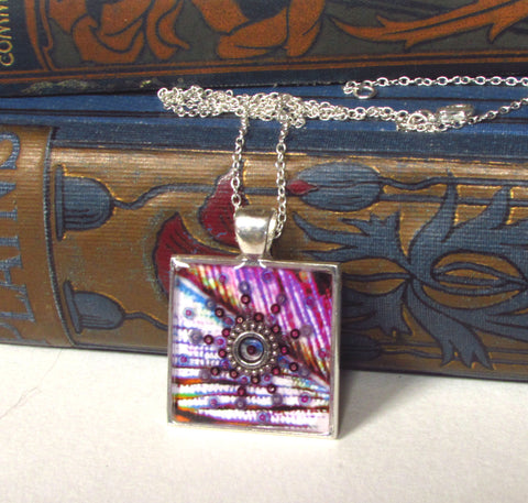 silver pendant feather base