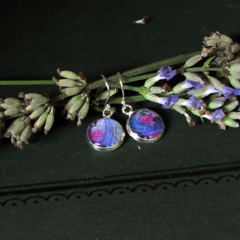 Rosa - silver plated earrings