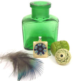 Bleu - Scrabble tile necklace