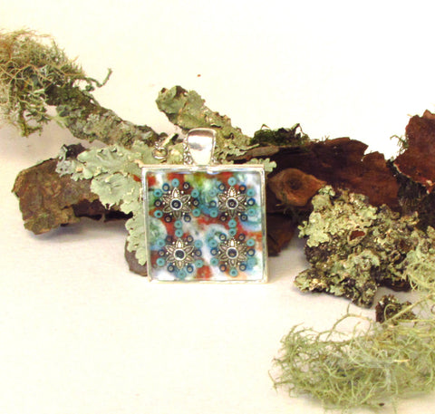 Seashore - silver plated pendant and necklace