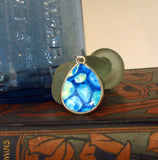 silver plated resin pendant